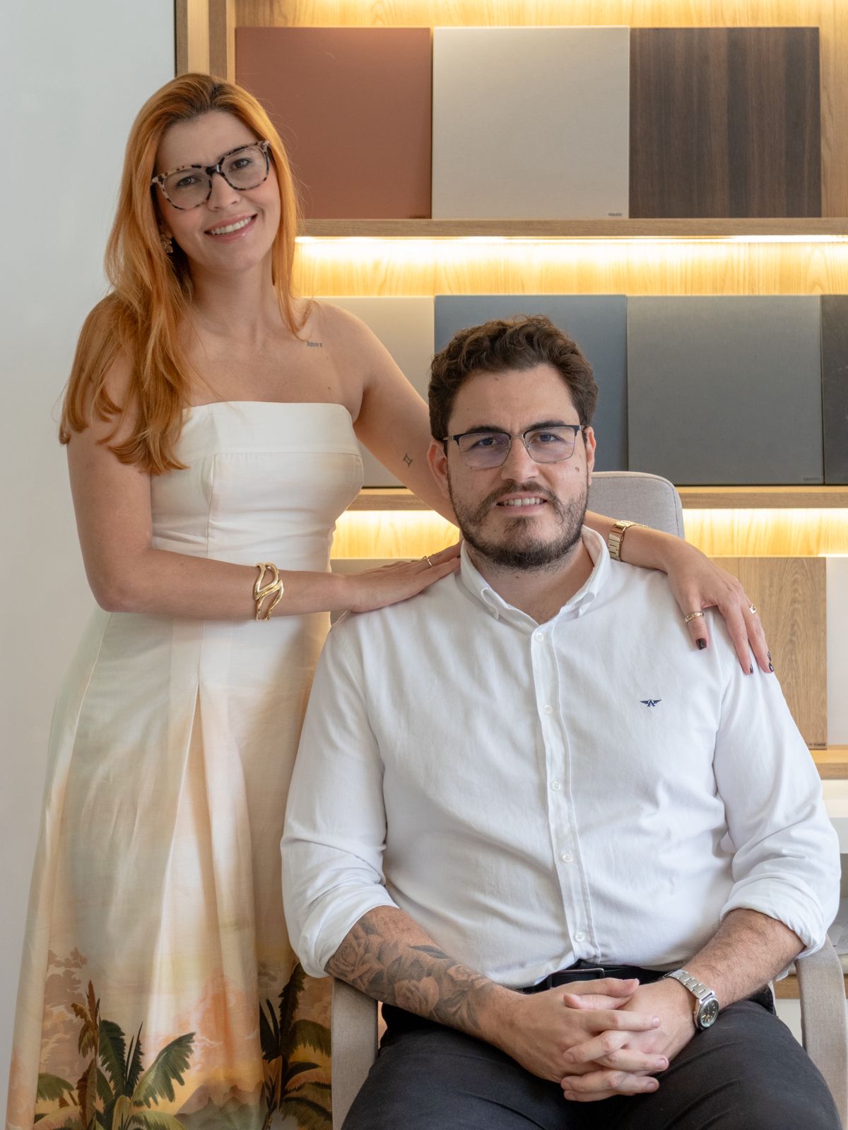 Tassiara Pires e Renato Pimentel — sócios da Oxi Interiores